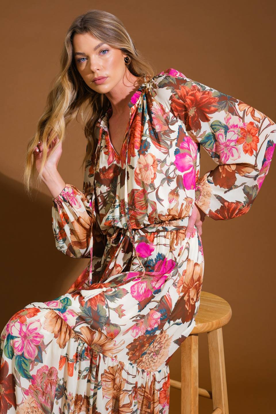 LIVIN' MY BEST LIFE WOVEN MAXI DRESS Flying Tomato